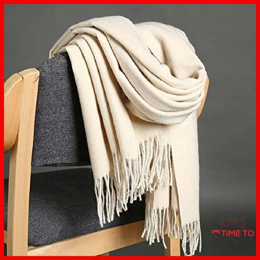 Thick Oversized Pashmina Shawl Wrap Soft Winter Warm Blanket Scarf